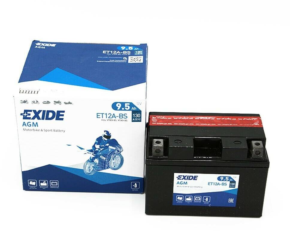 Motorradbatterien Exide Bike 12V 9.5Ah YT12A-BS